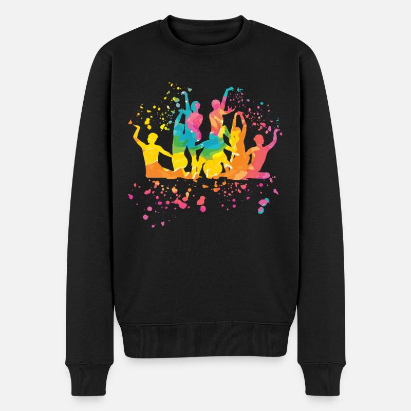 Artistic Swim Team Synchronschwimmen - Männer Premium Bio Pullover - Schwarz