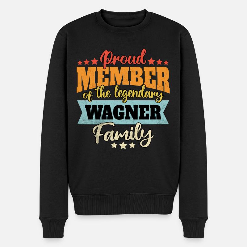 Nom Wagner - Pull Premium bio Homme - noir