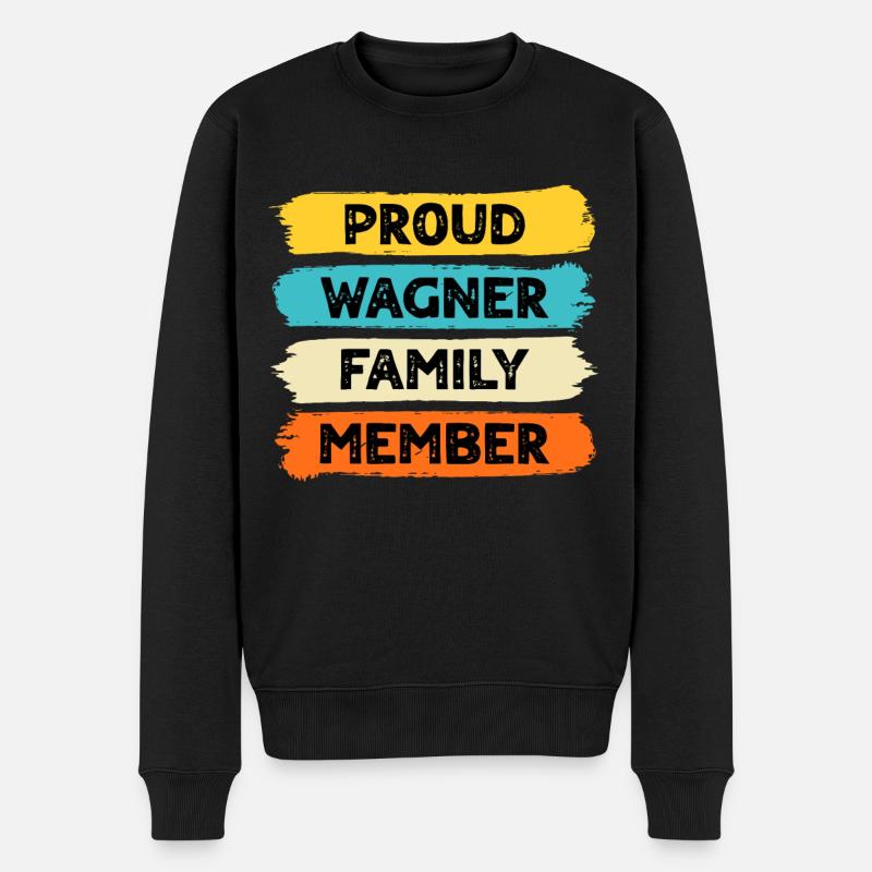 Fier Wagner - Pull Premium bio Homme - noir