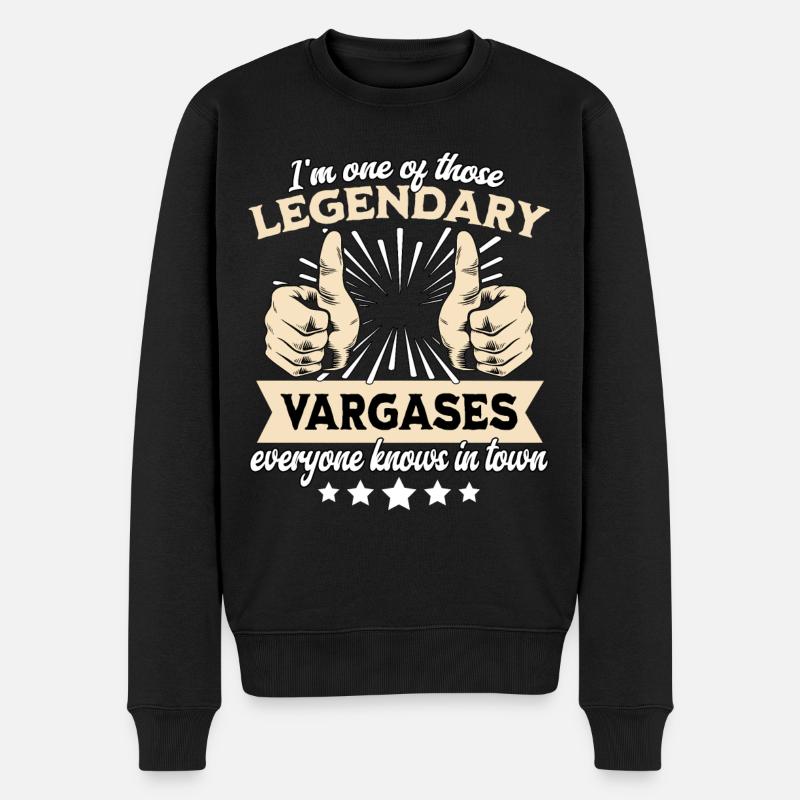 Légende légendaire de Vargas - Pull Premium bio Homme - noir