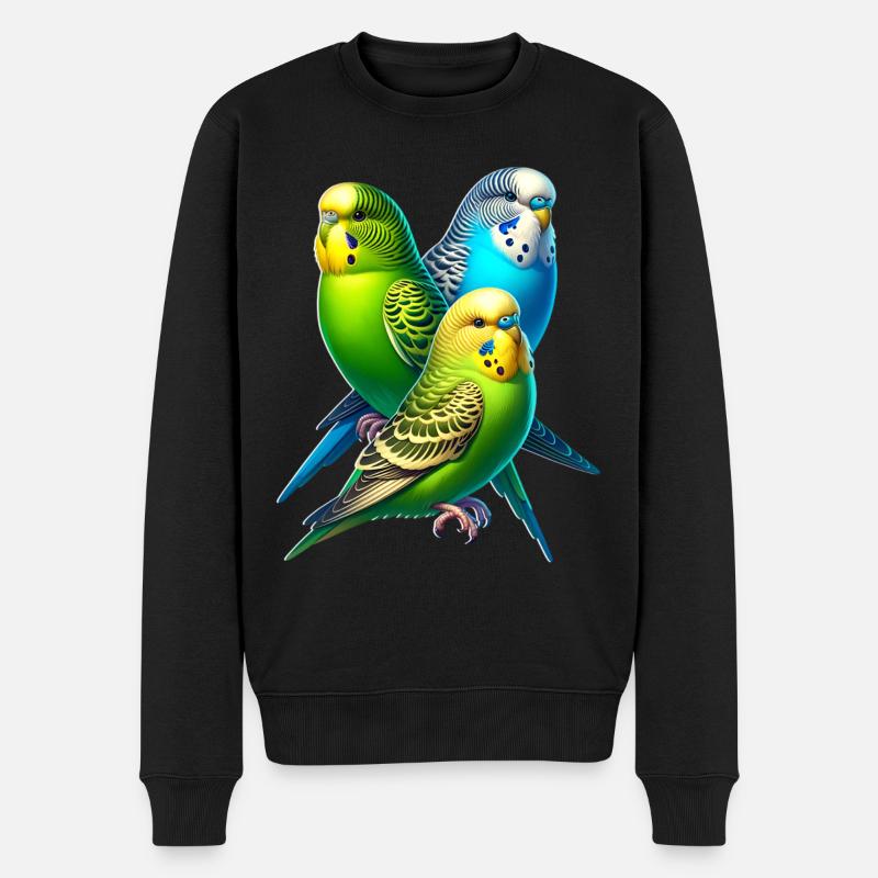 Dicton de perruche - Pull Premium bio Homme - noir