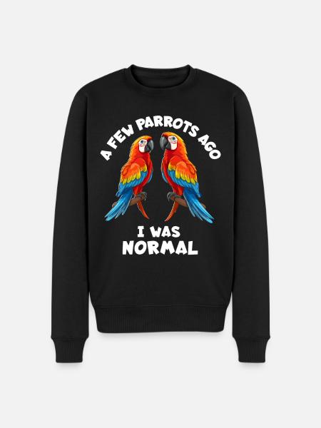 Parrot Saying - Men's Premium Organic Jumper - black