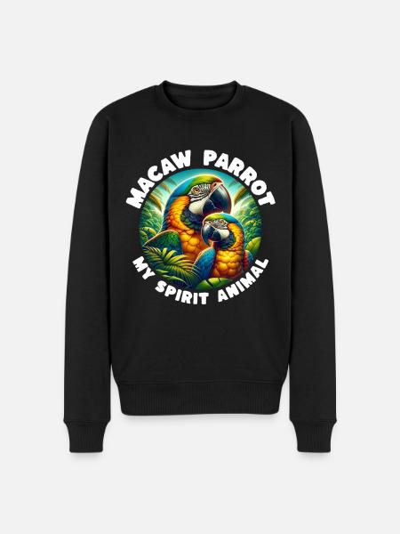Funny Parrot Sayings - Men's Premium Organic Jumper - black