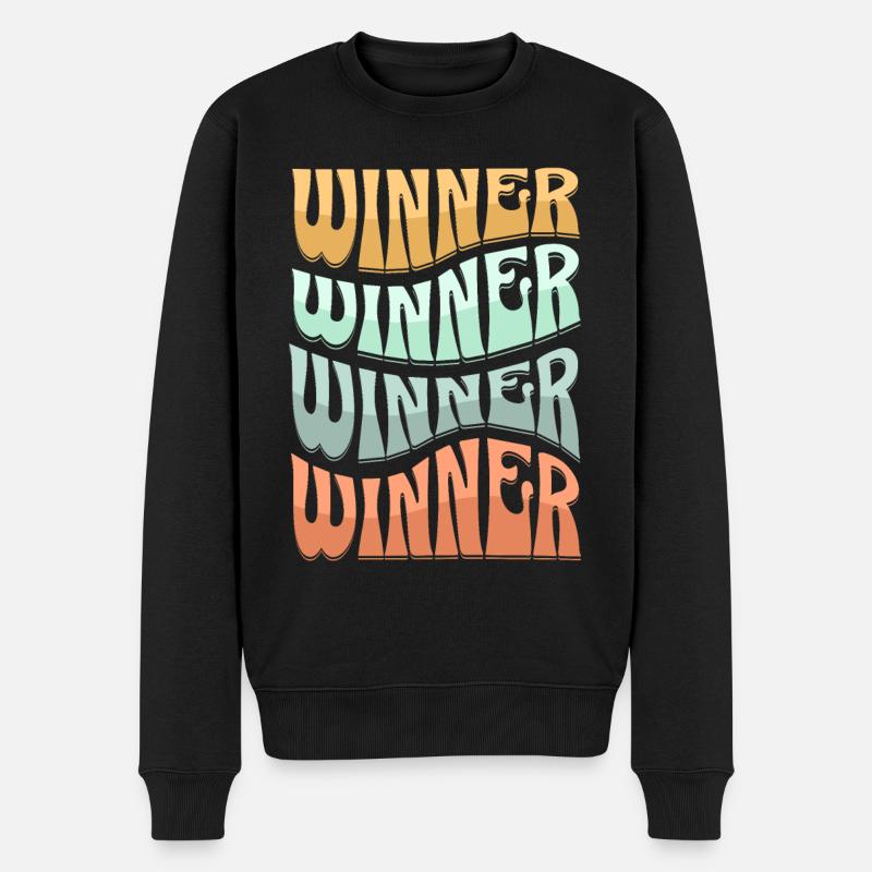 Gagnant - Pull Premium bio Homme - noir