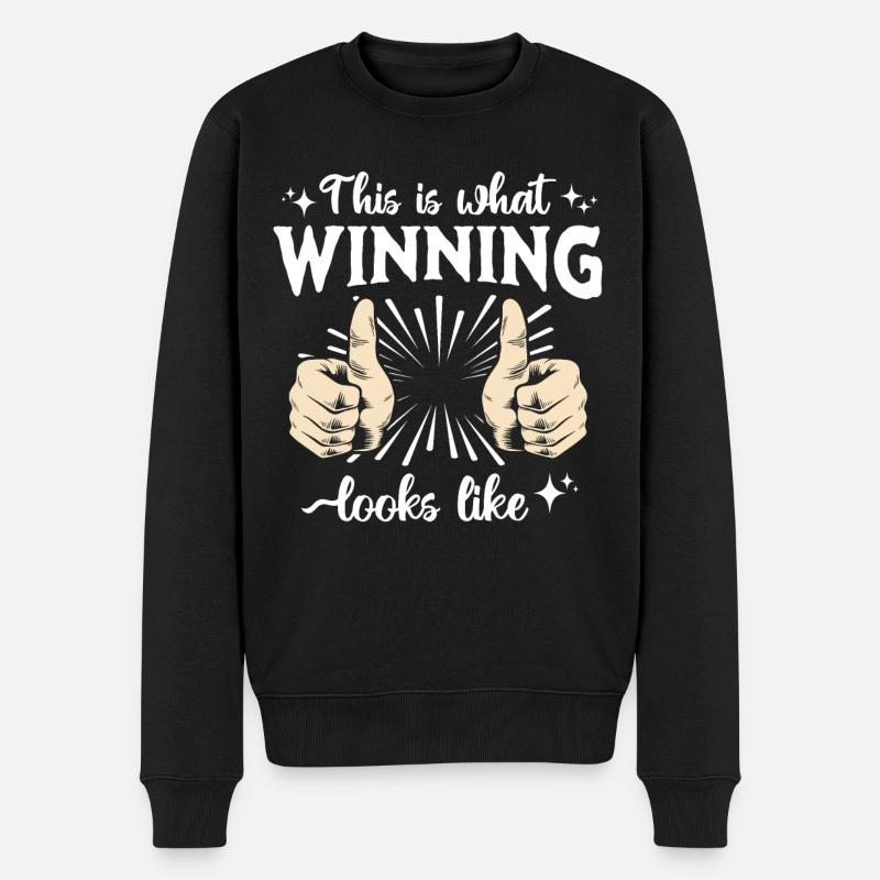 Legendärer Gewinner - Männer Premium Bio Pullover - Schwarz
