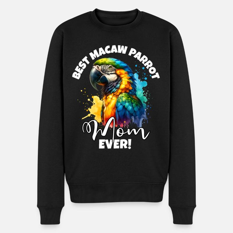Meilleur perroquet ara Mama - Pull Premium bio Homme - noir