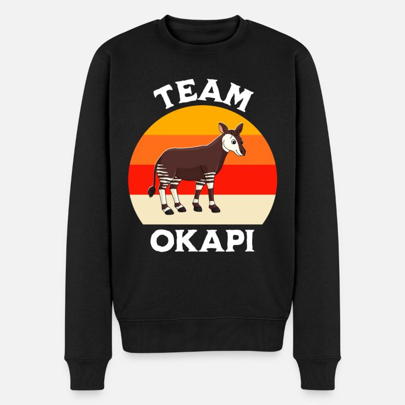 Okapi - Männer Premium Bio Pullover - Schwarz