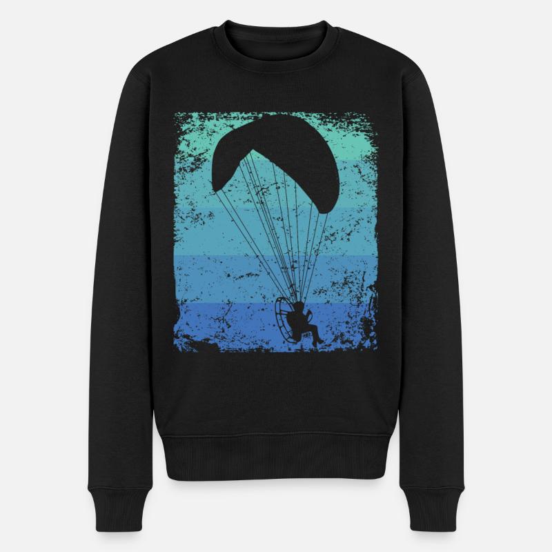 Parapente motorisé Paramoteur Paramoteur - Pull Premium bio Homme - noir