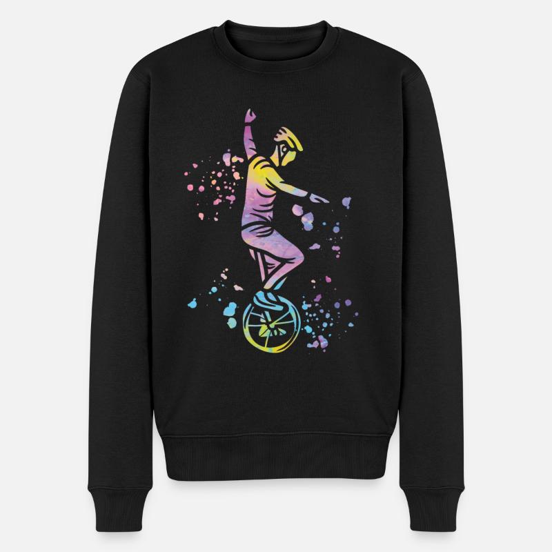 Unicycliste monocycle monocycle - Pull Premium bio Homme - noir