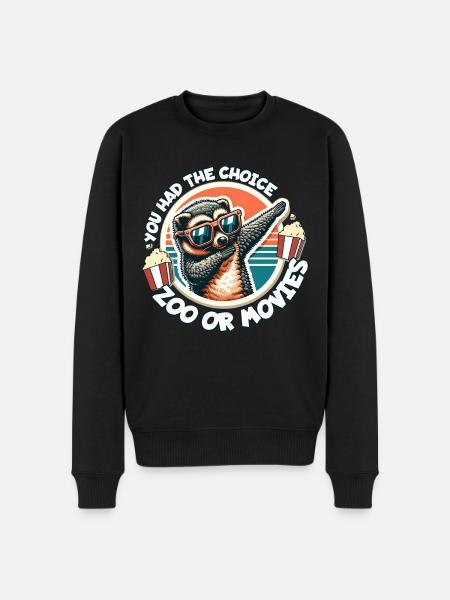 Marderbär Spruch - Men's Premium Organic Jumper - black
