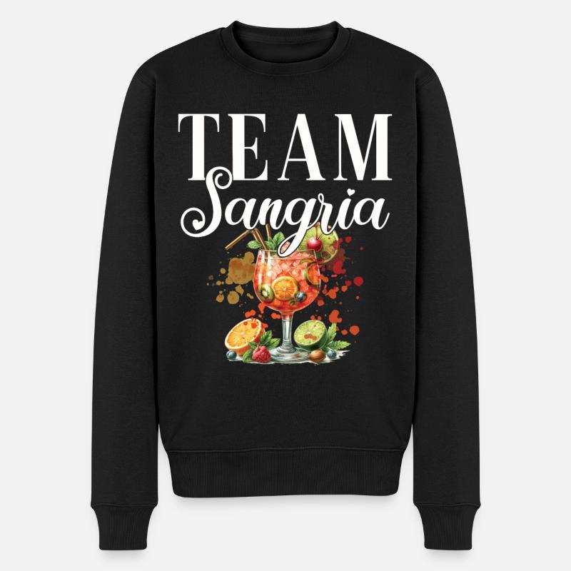 Cocktail Bartender Team Sangria - Men's Premium Organic Jumper - black