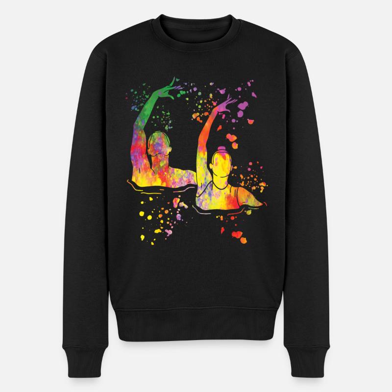 Natation artistique par équipe Natation synchronisée - Pull Premium bio Homme - noir