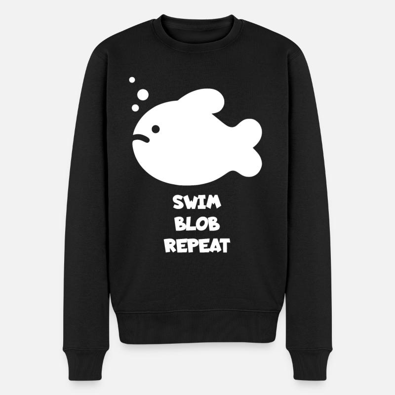 Blobfish Dictons Poisson - Pull Premium bio Homme - noir