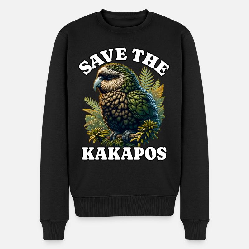 Sauvez Night Parrot - Pull Premium bio Homme - noir