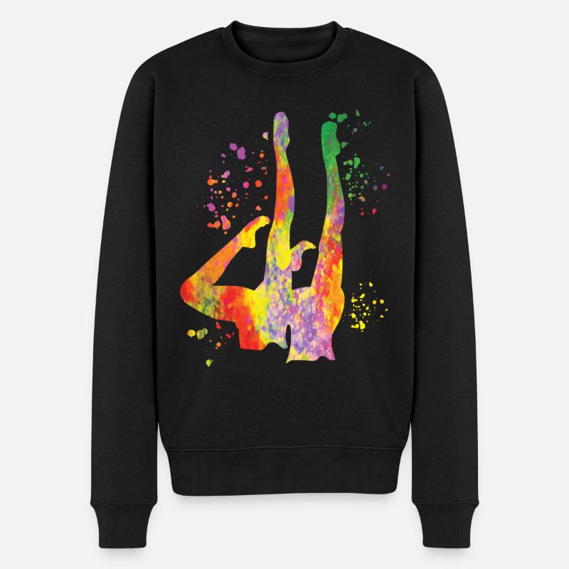 Artistic Swim Team Synchronschwimmen - Männer Premium Bio Pullover - Schwarz