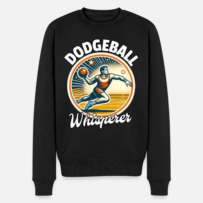 Dodgeball Whisperer - Männer Premium Bio Pullover - Schwarz