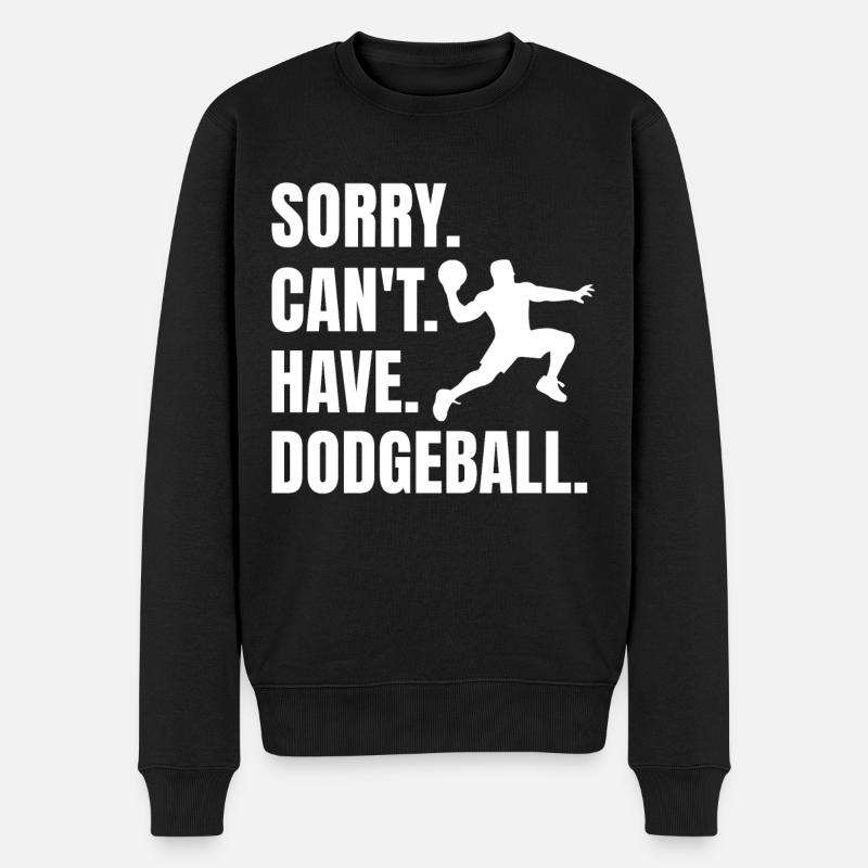 Dodgeball - Männer Premium Bio Pullover - Schwarz