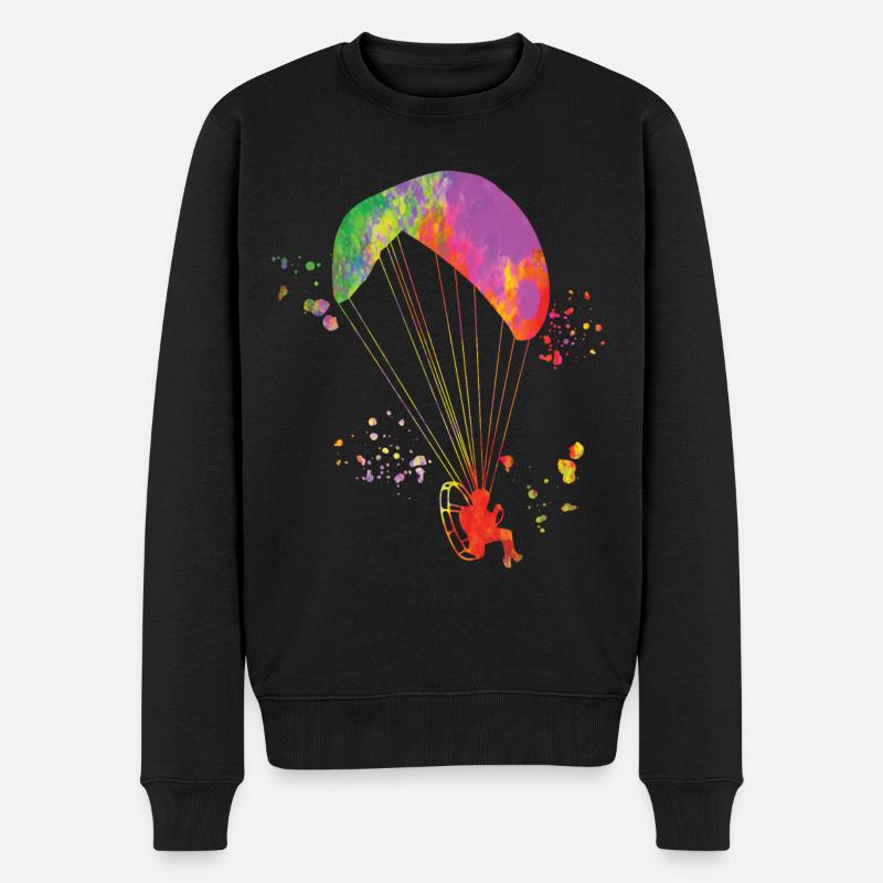Motorisiertes Gleitschirmfliegen Ppg Paramotoring - Männer Premium Bio Pullover - Schwarz