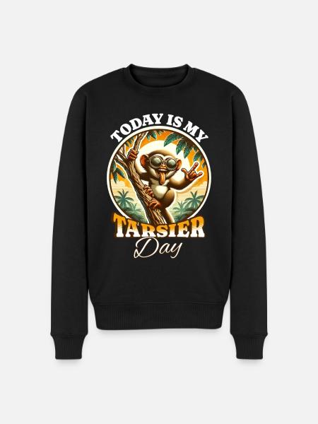 Koboldmaki Tarsier - Men's Premium Organic Jumper - black
