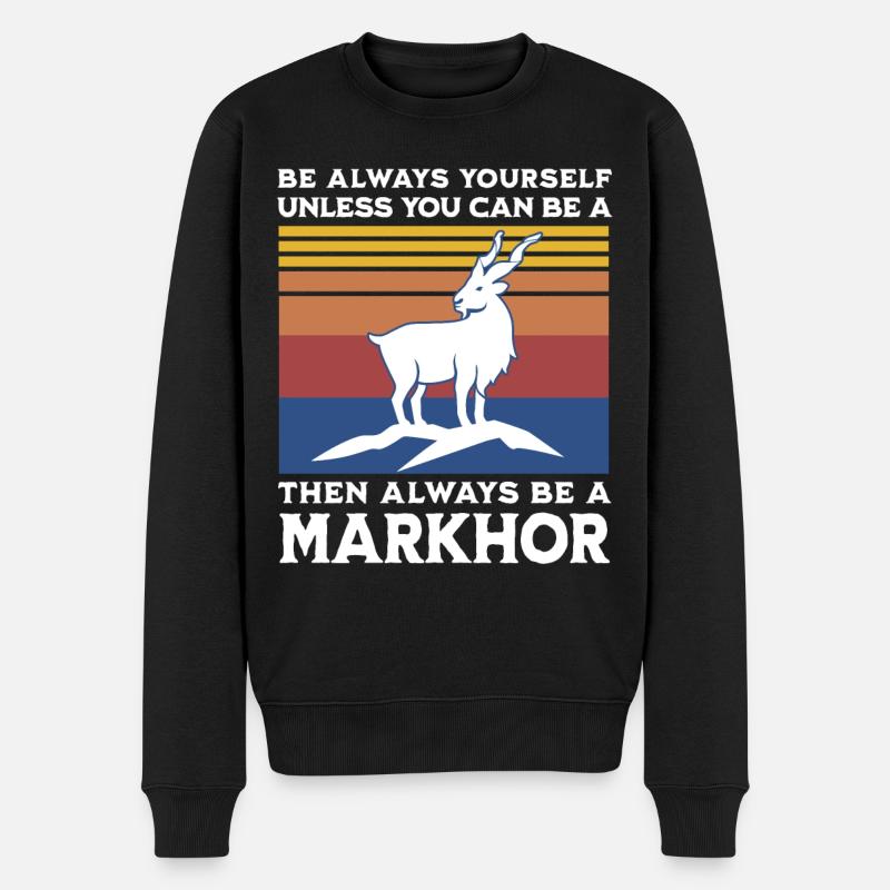 Schraubenziege Spruch - Männer Premium Bio Pullover - Schwarz