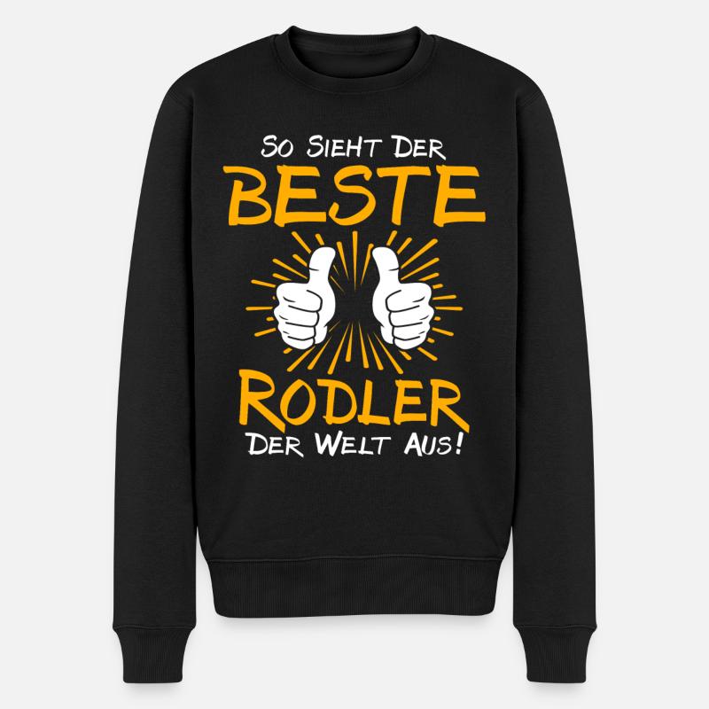 Rodler Geschenkidee - Männer Premium Bio Pullover - Schwarz