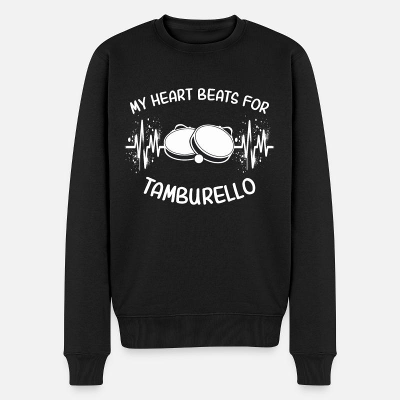 Tamburello ECG - Pull Premium bio Homme - noir