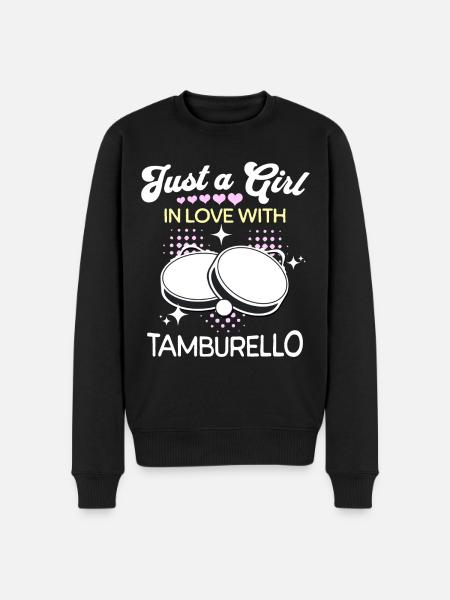 Tamburello Mädchen - Männer Premium Bio Pullover - Schwarz