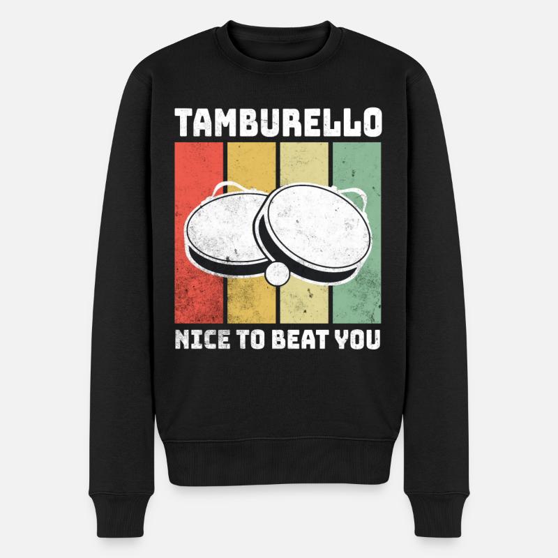Dictons Tamburello - Pull Premium bio Homme - noir