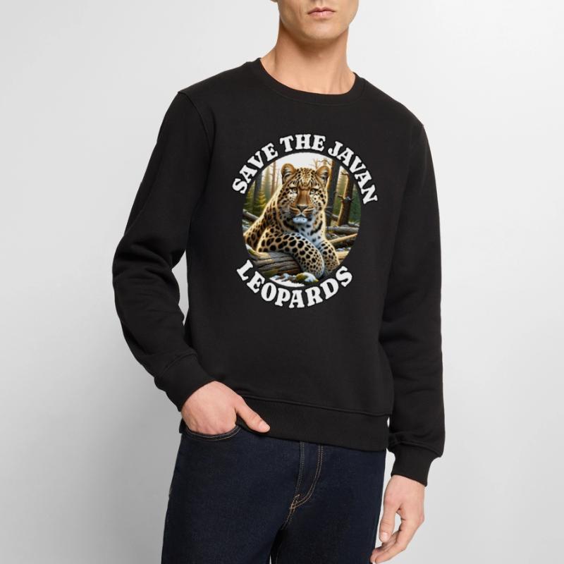 Java Leopard Männer Premium Bio Pullover
