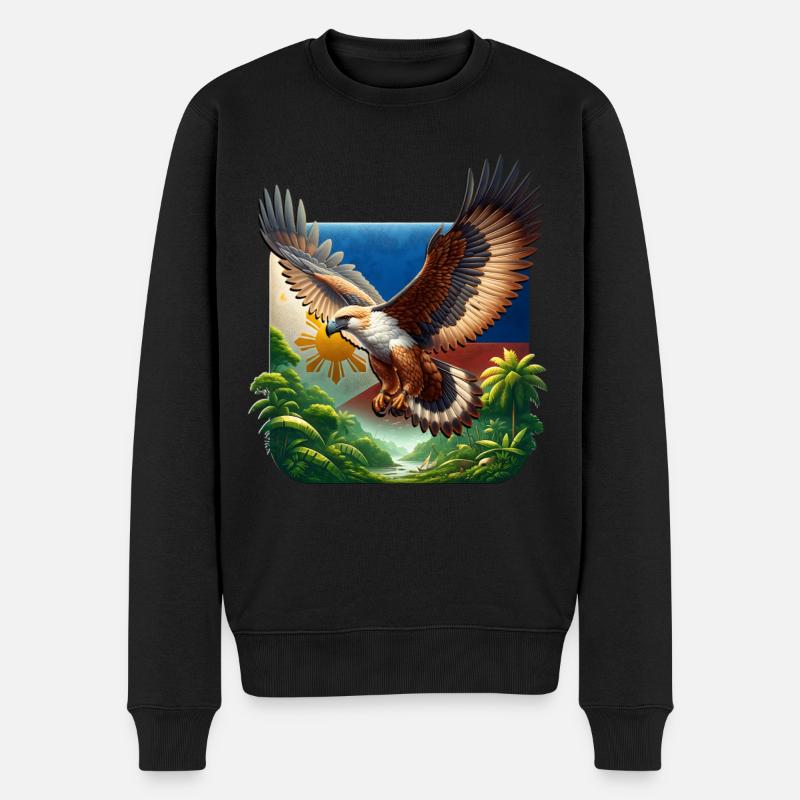 Aigle singe - Pull Premium bio Homme - noir