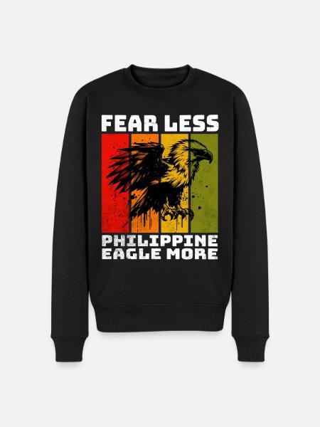 Philippine Eagle Monkey Eagle - Men's Premium Organic Jumper - black