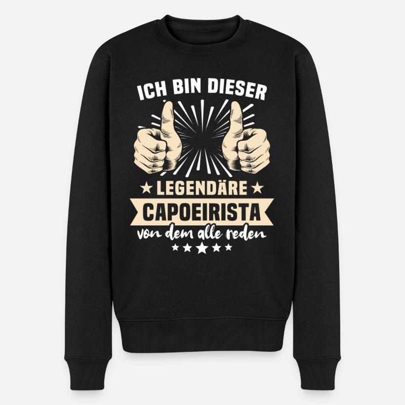 Dictons capoeiristes - Pull Premium bio Homme - noir