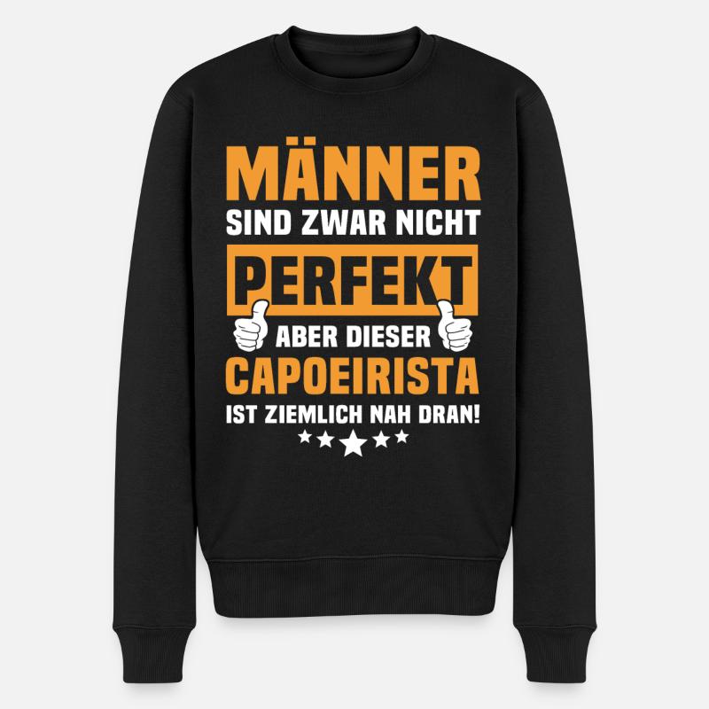 Dictons capoeiristes amusants - Pull Premium bio Homme - noir