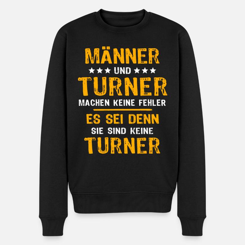 Turner Turnen - Männer Premium Bio Pullover - Schwarz