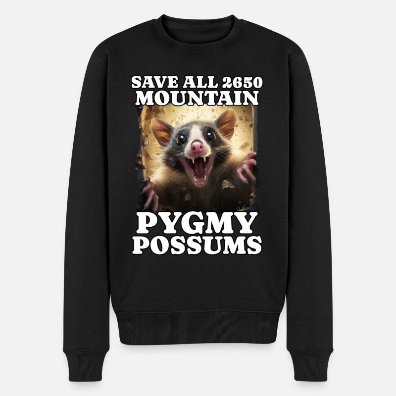Save Bergbilchbeutler - Männer Premium Bio Pullover - Schwarz