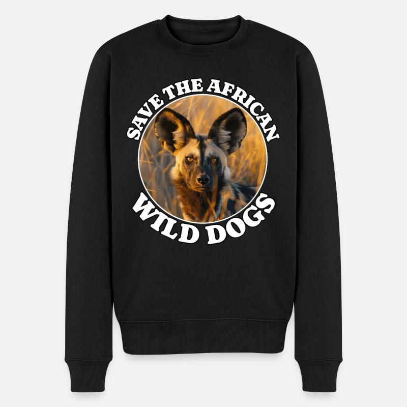Chien de chasse peint - Pull Premium bio Homme - noir
