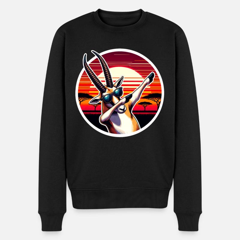 Saiga Antilope Saïga Antilope - Pull Premium bio Homme - noir