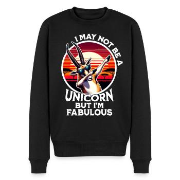 Saiga Antelope Saying Saiga Antelope - Men's Premium Organic Jumper - black - Front - Nico (187cm)