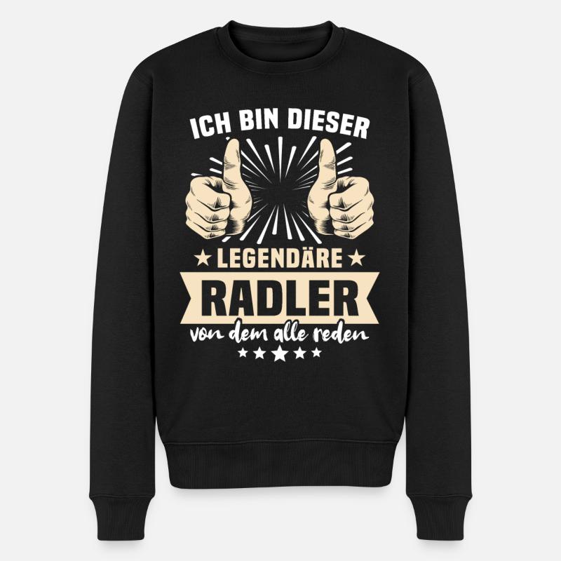 Dictons Radler - Pull Premium bio Homme - noir