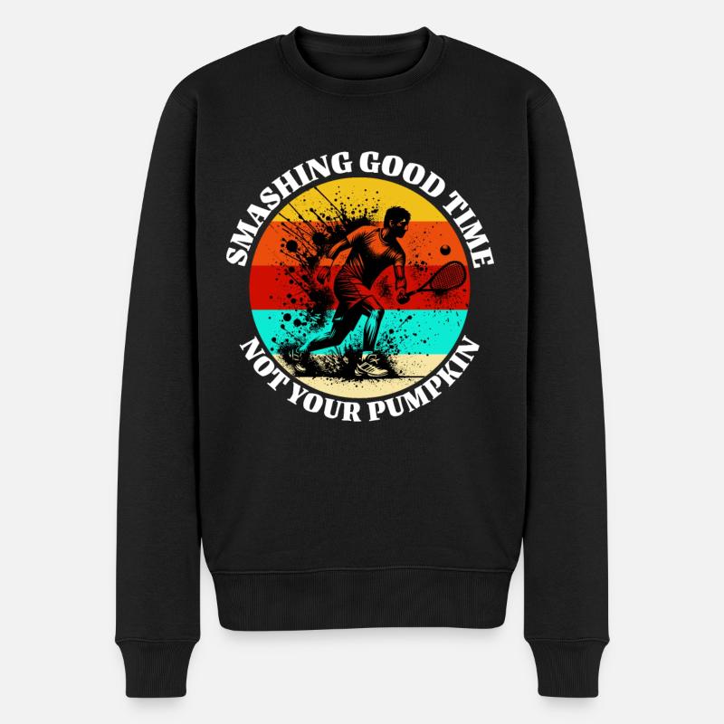 Squash Dad - Men's Premium Organic Jumper - black