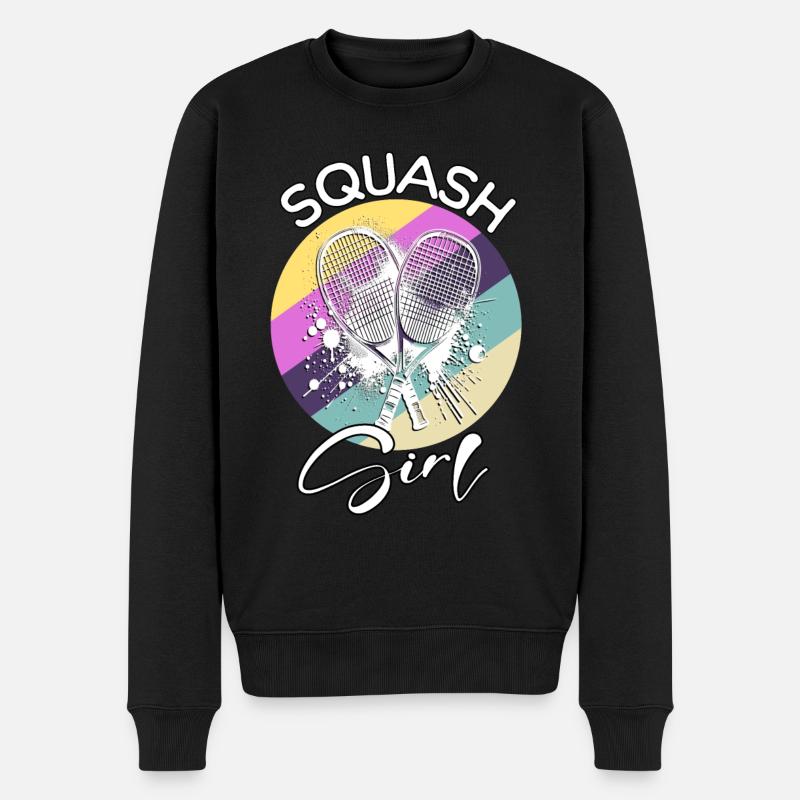 Squash Fille - Pull Premium bio Homme - noir