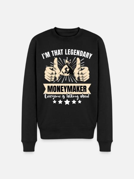 Legendary moneymaker - Men's Premium Organic Jumper - black