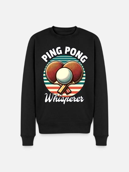 Ping Pong Whisperer - Men's Premium Organic Jumper - black