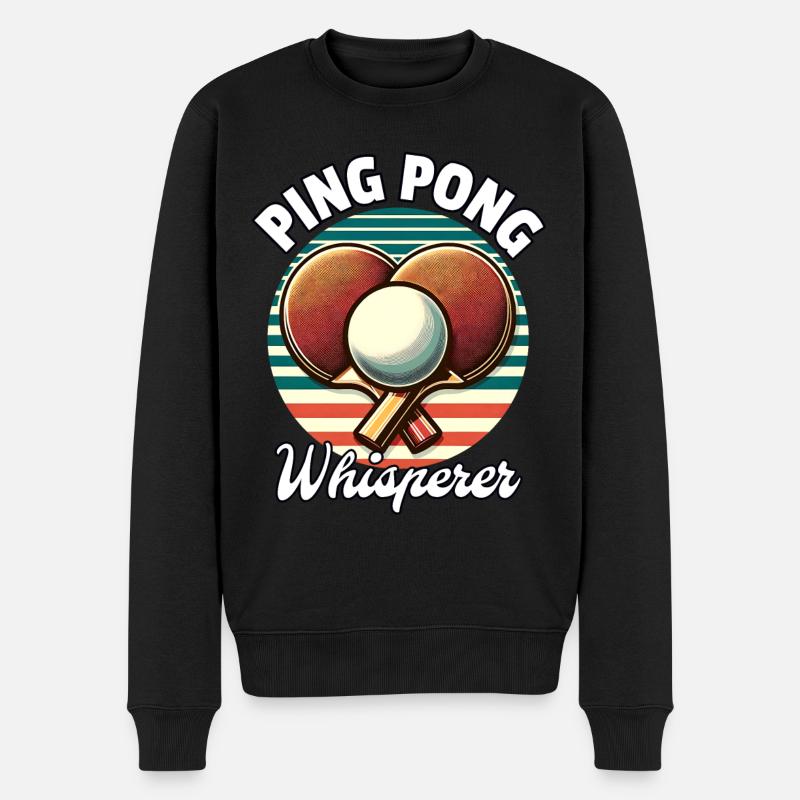 Chuchoteur de ping-pong - Pull Premium bio Homme - noir