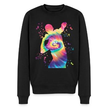 Lanceur de poids Colorsplash Lancer de poids - Pull Premium bio Homme - noir - Devant - Nico (187cm)