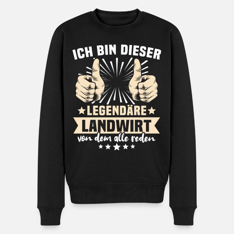 Dictons fermiers - Pull Premium bio Homme - noir