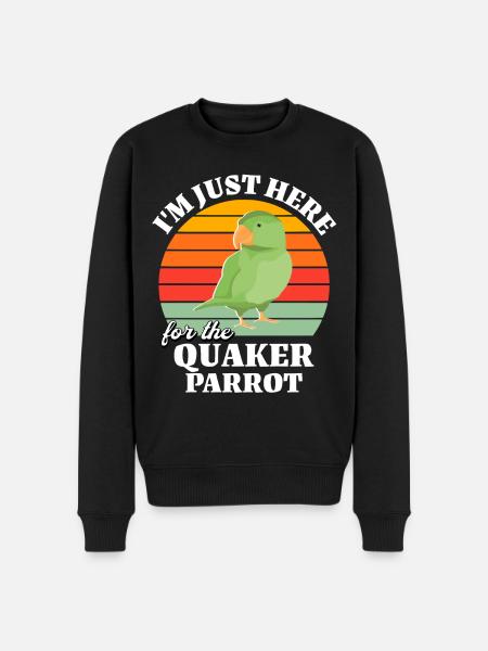 Funny monk parakeet sayings - Men's Premium Organic Jumper - black