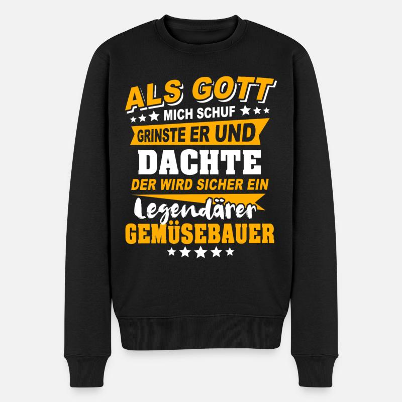 Dictons des maraîchers - Pull Premium bio Homme - noir