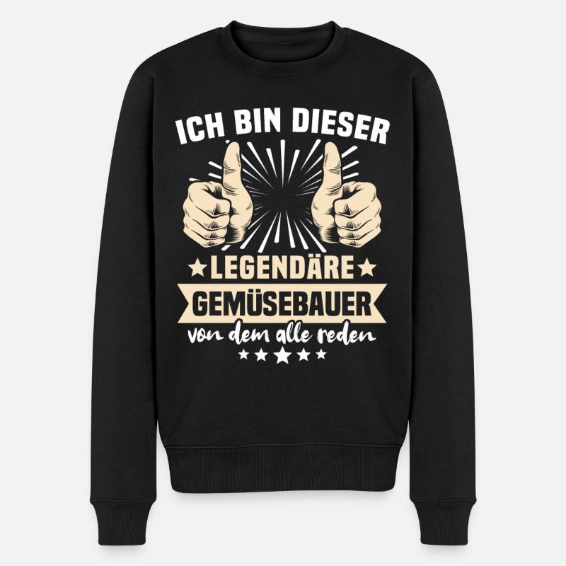 Dictons des maraîchers - Pull Premium bio Homme - noir