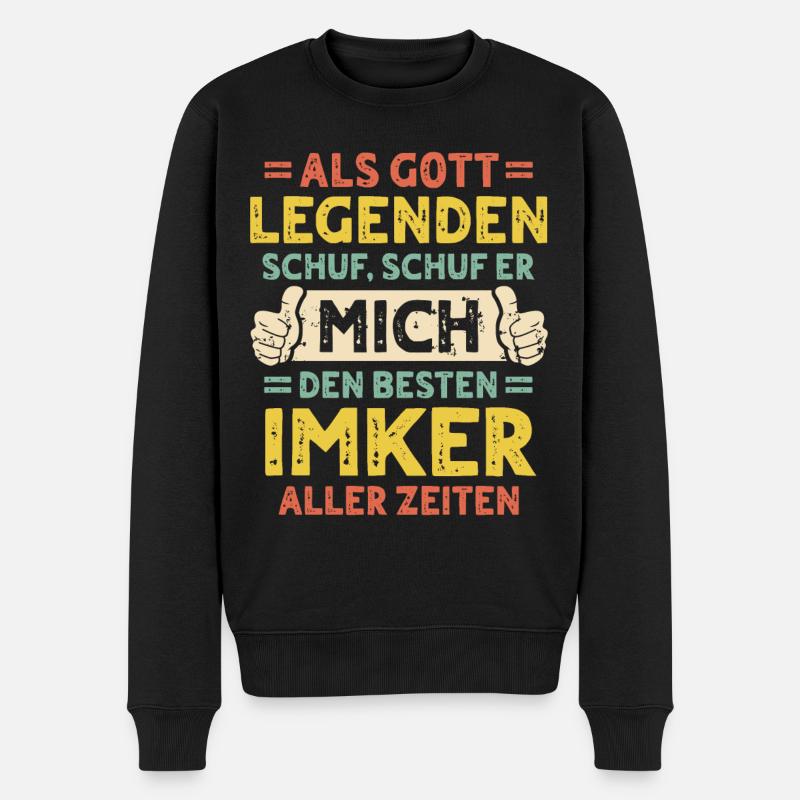 Imker - Männer Premium Bio Pullover - Schwarz